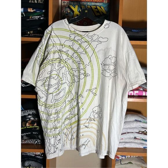 Vintage Y2K Rare Jordan Topography Radar Tee - Picture 1 of 5